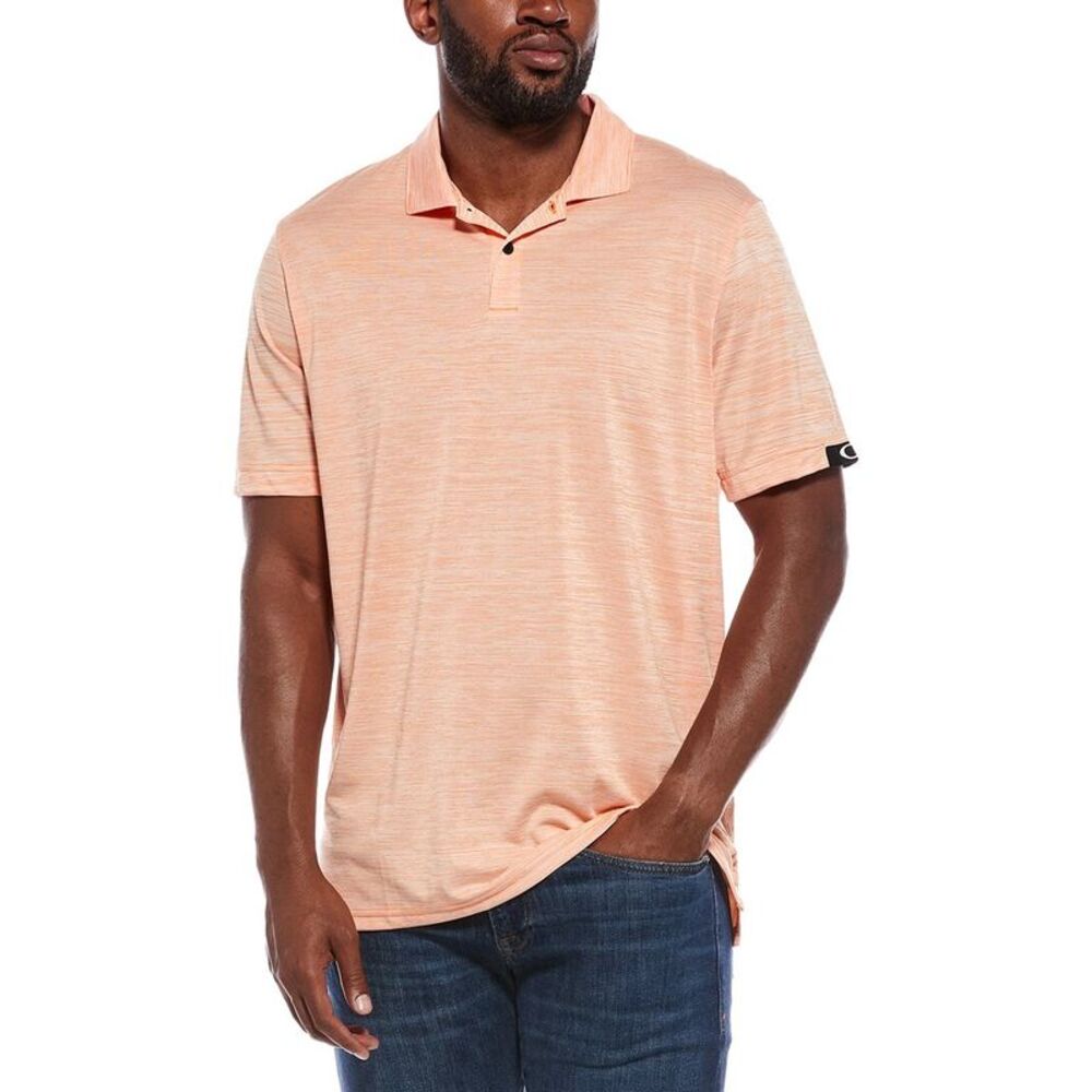 Oakley Mens Gravity Pro Polo Shirt, Orange